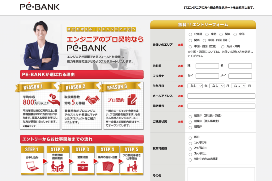PE-BANKのリアルなサービス体験