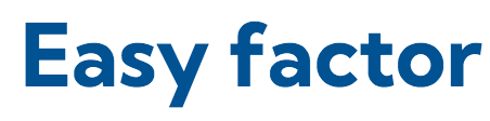 EasyFactor（イージーファクター）のロゴ