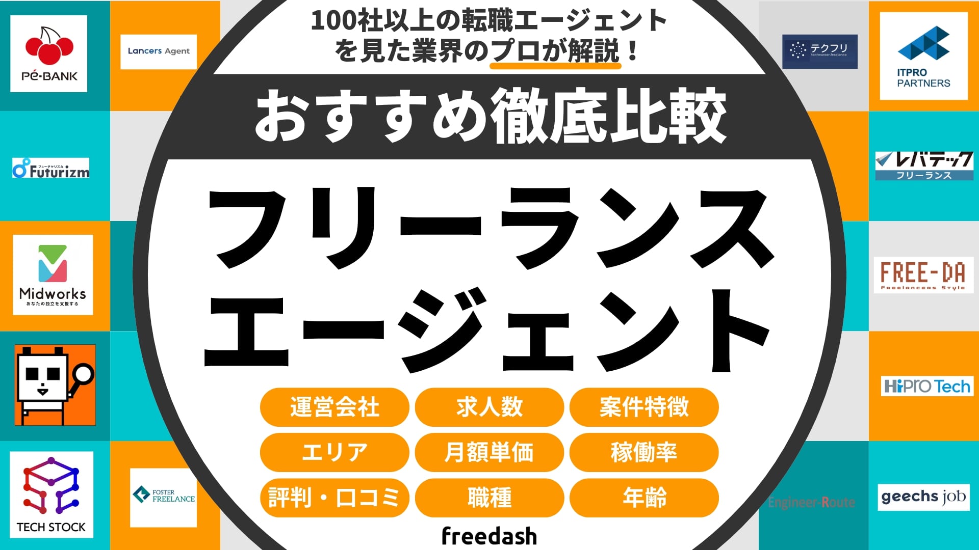 フリーランスエージェントおすすめ比較ランキング