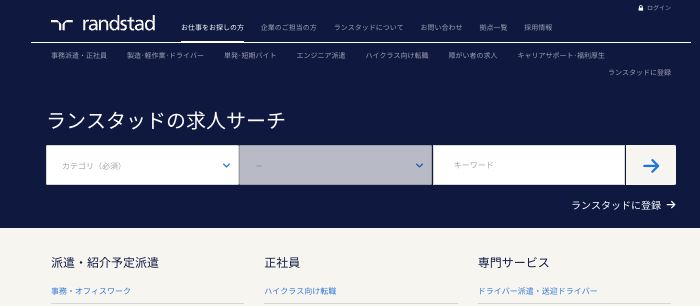 ランスタッドのサービスイメージ