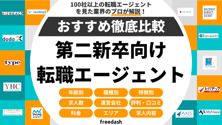 【第二新卒向け】転職エージェント・転職サイトおすすめ比較ランキング