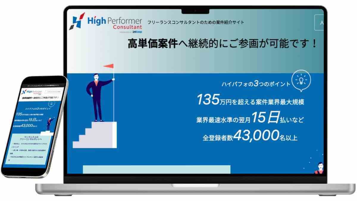 high performer consultant(ハイパフォーマーコンサルタント)のサービスイメージ